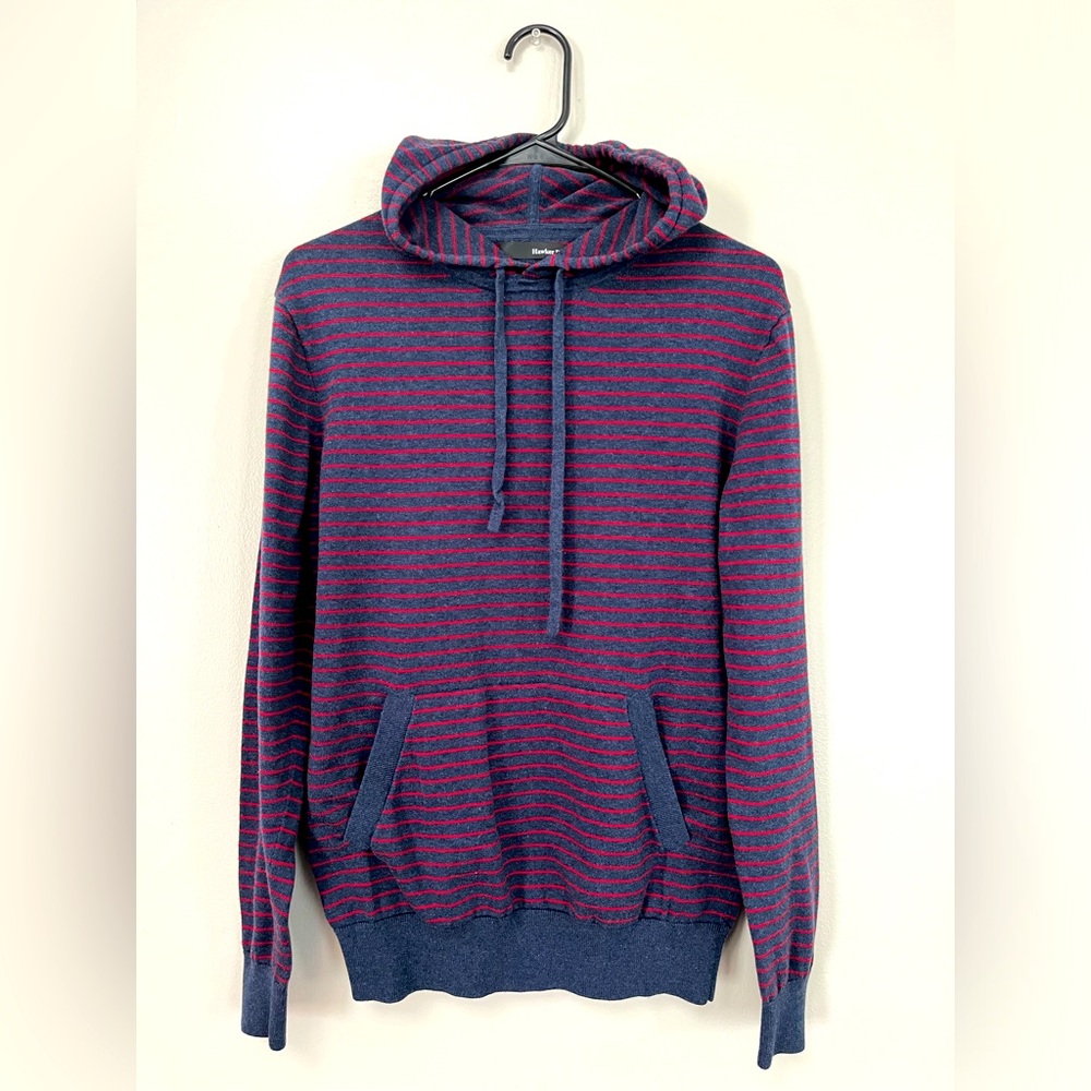 Hawker Rye Men’s Cotton Sweater Stiped w/ Hood